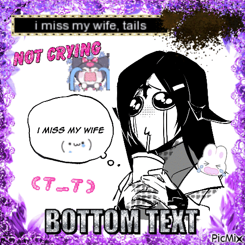 i miss my wife, tails (Art: @XCROWE)