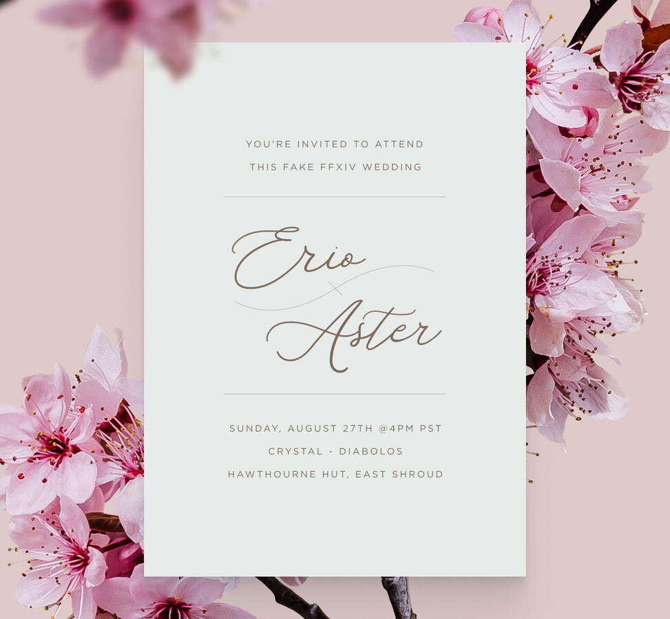 Wedding Invite by Erio Takanashi